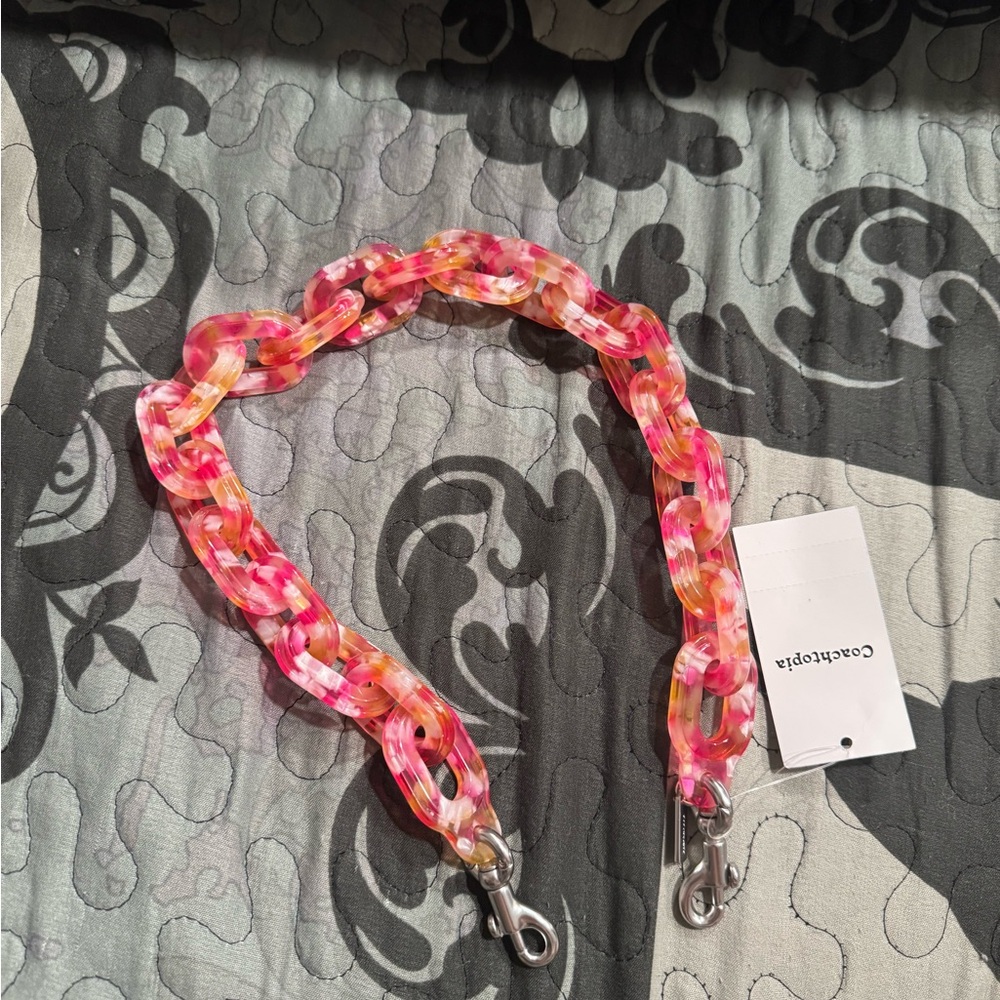 CoachTopia resin bag chain